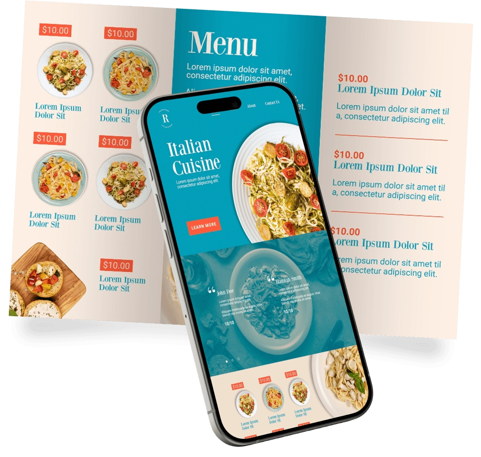 On-brand menus